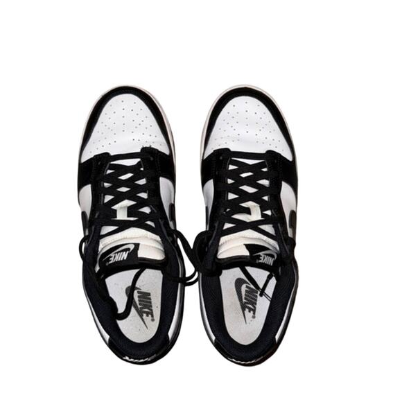 Nike Dunk Low Retro Panda Sneaker Shoe women's 9 Black & White Streetwear - Picture 2 of 5